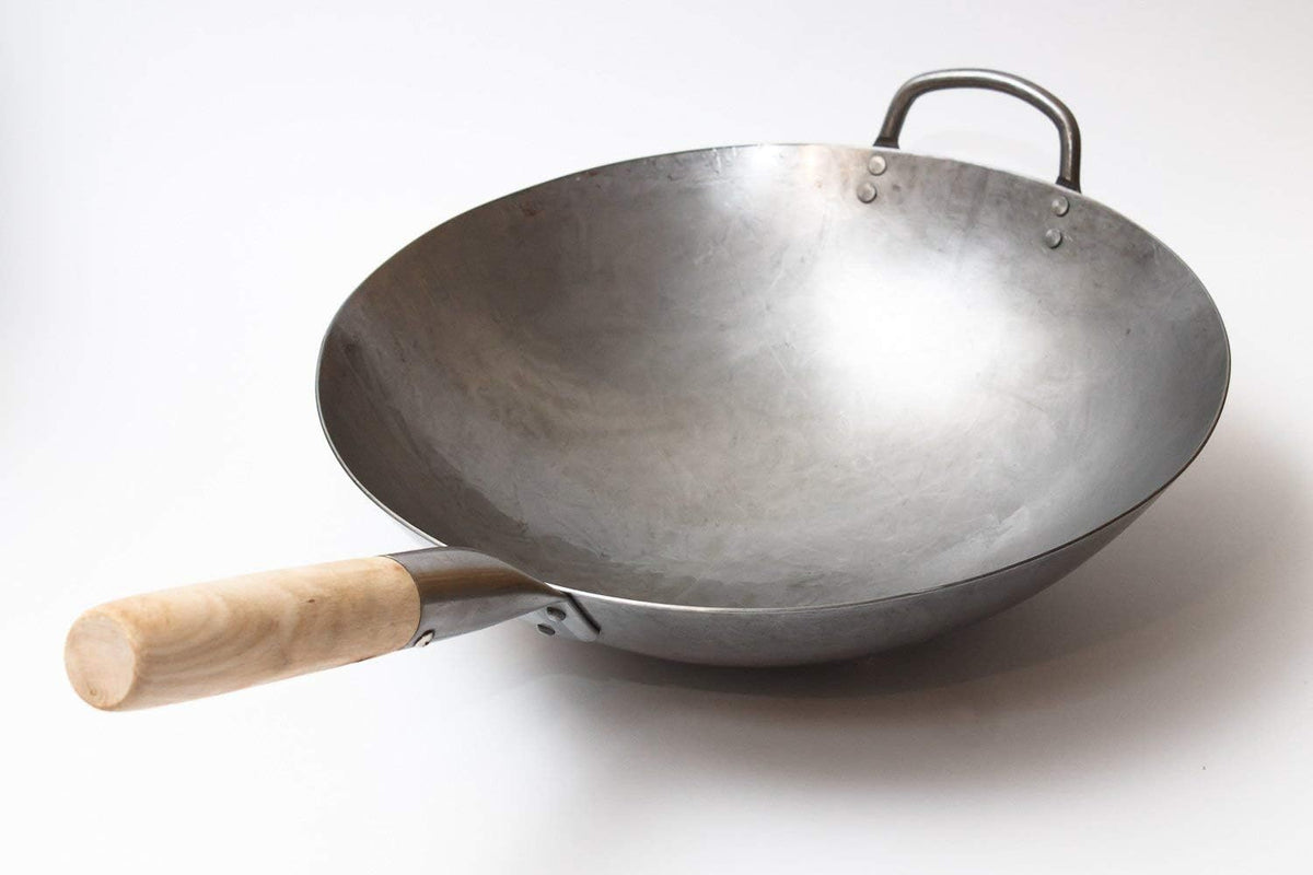Craft Wok Traditional Hand Hammered Chinese Carbon Steel Wok with
