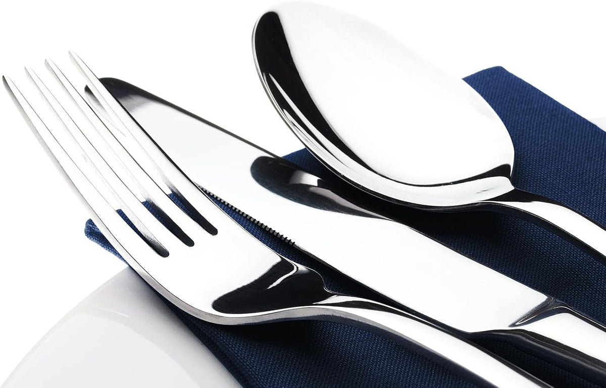 Premium 8-Piece Stainless Steel Cutlery Set (Including Serving Utensils)