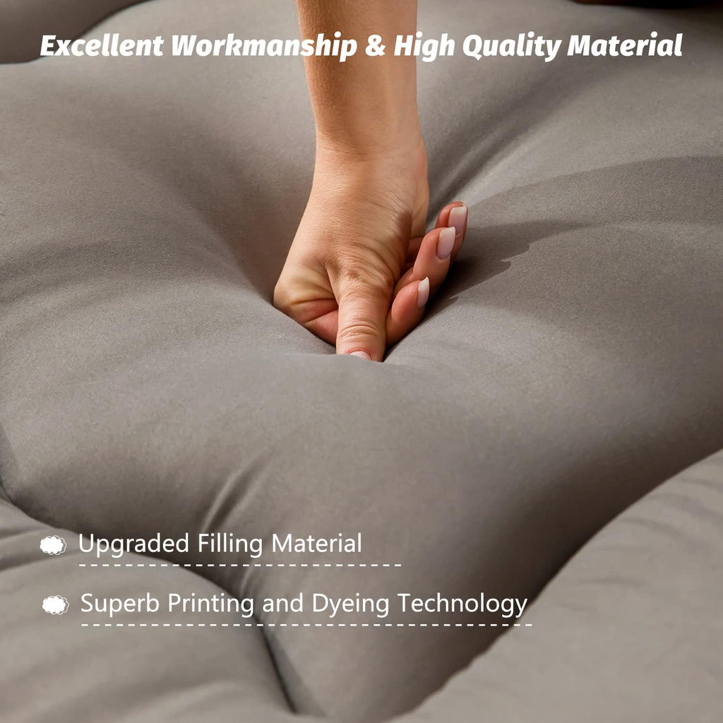 Japanese Foldable Futon Mattress, 4 Inch Thick Twin Size Floor Mattress