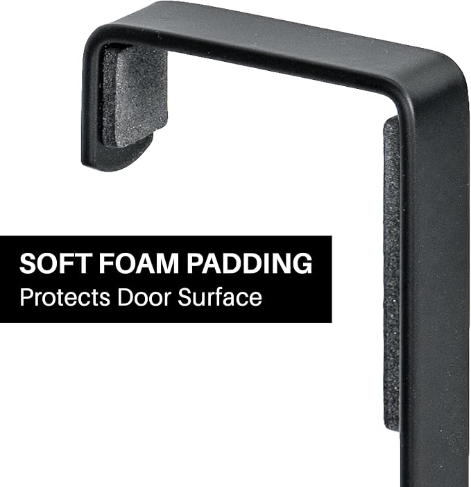 Bronze Multi-Purpose Door Rack, 9 Hooks Over The Door Coat & Towel Hanger