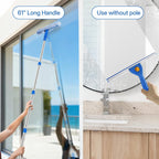 🔥Window Cleaning Kit with Bucket, Squeegee and Scrubber for Outdoor Use