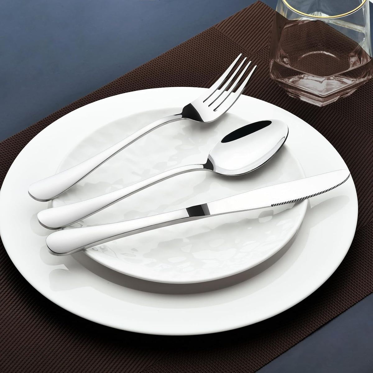Premium 8-Piece Stainless Steel Cutlery Set (Including Serving Utensils)