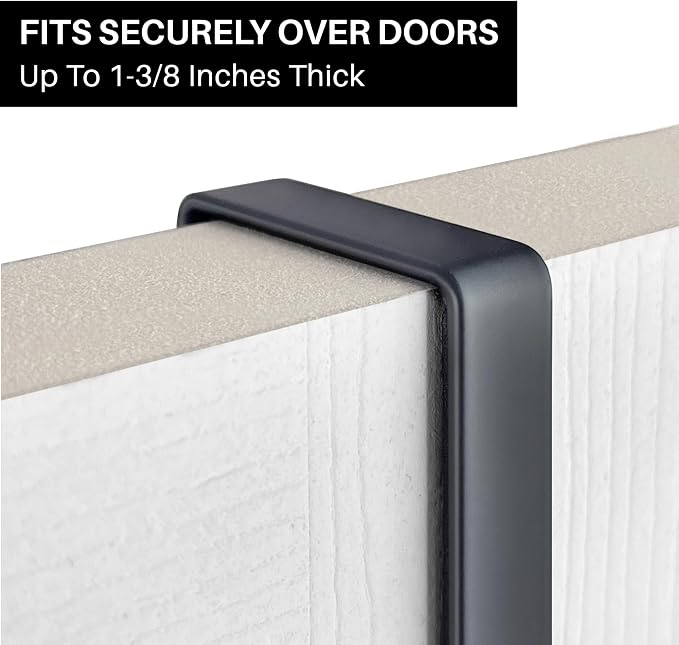 Bronze Multi-Purpose Door Rack, 9 Hooks Over The Door Coat & Towel Hanger