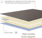 Japanese Foldable Futon Mattress, 4 Inch Thick Twin Size Floor Mattress