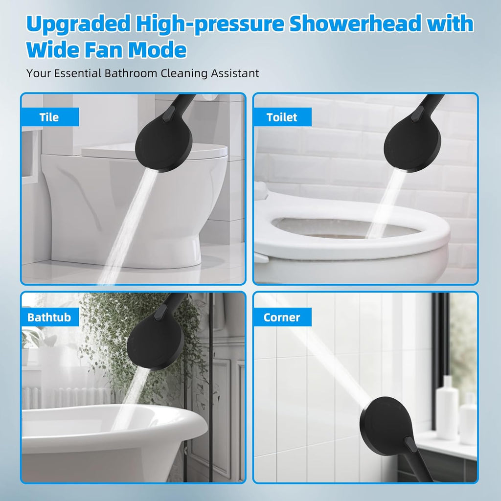Premium all-metal construction, cUPC certified, 8-inch high-pressure rainfall showerhead.