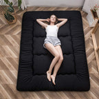 Japanese Foldable Futon Mattress, 4 Inch Thick Twin Size Floor Mattress