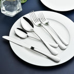 Premium 8-Piece Stainless Steel Cutlery Set (Including Serving Utensils)