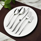 Premium 8-Piece Stainless Steel Cutlery Set (Including Serving Utensils)