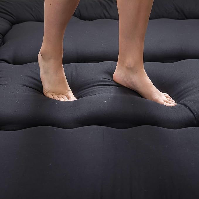 Japanese Foldable Futon Mattress, 4 Inch Thick Twin Size Floor Mattress