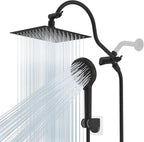 Premium all-metal construction, cUPC certified, 8-inch high-pressure rainfall showerhead.